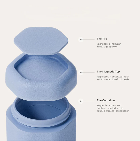 Magnetic Travel Containers