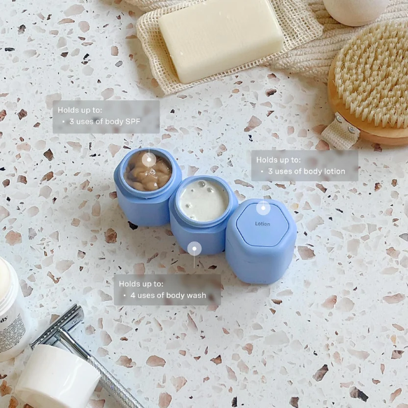 Magnetic Travel Containers